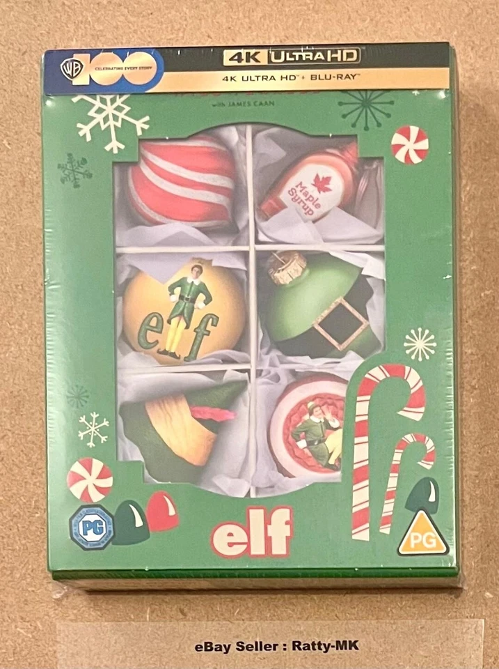 ELF - UK ULTIMATE COLLECTOR'S EDITION 4K + BLU RAY STEELBOOK - NEW & SEALED - Image 1 of 1