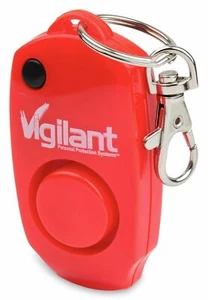 Alarma personal Vigilant 130dB violación/ataque rojo silbato y silbato con llavero - Imagen 1 de 1