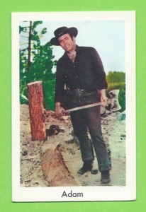 1965-68 Dutch Gum Card Popbilder Pernell Roberts as Adam Cartwright