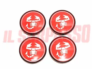 COPPETTE COPRI MOZZO TAPPI RUOTA CERCHI ABARTH FIAT UNO TURBO - PUNTO GT 55 mm - Imagen 1 de 2