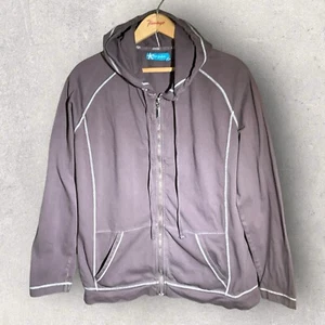 Fresh Produce XL mittelgrau durchgehender Reißverschluss Baumwolle Hoodie Taschen sehr weich grau Küste - Bild 1 von 9