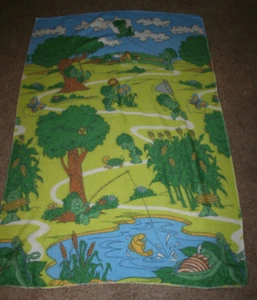 Vintage Jolly Green Giant And Sprout Throw Blanket Very Good Used Condition - Picture 1 of 9