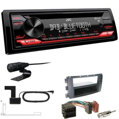 JVC KD-DB622BT DAB inkl Antenne Bluetooth USB für Smart ForFour schwarz OEM-2DIN - Bild 1 von 4