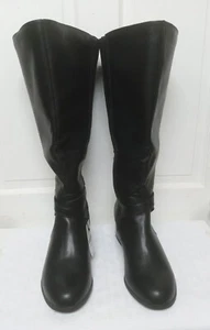 Lane Bryant Womens Black Faux Leather Knee High Extra Wide Calf  Boots New Tags  - Picture 1 of 13