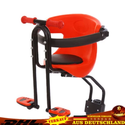 30kg Bicycle Safety Child Seat Mount Baby Bike Seat Front Red Up To - Image 1 of 4