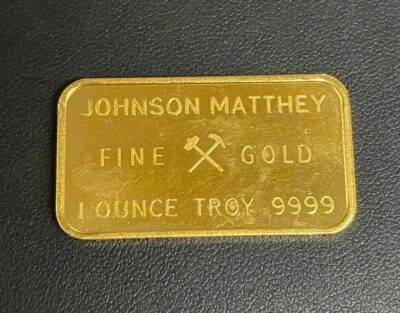 De colección Johnson Matthey London .9999 1 oz. Barra de oro, barra de oro súper rara Foto 1 de 4