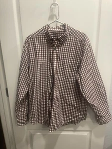 Wolverine Plaid Shirt Men Long Sleeve Button Down work Shirt Medium - Picture 1 of 5
