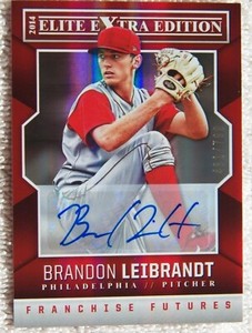 Philadelphia Phillies Brandon Leibrandt 2014 Elite Extra Edition Auto #461/799