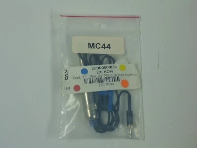 Lectrosonics MC44 Cord, 37", Male 1/4" Mono To Male Locking Micro Plug - Image 1 of 3