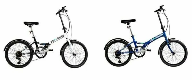 Basis Compact Klappbar Pendler Fahrrad 20" Rad 6 Gang Outdoor 2 Farben - Bild 1 von 1