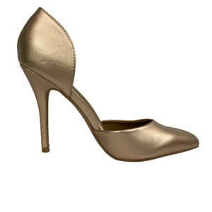 Riverberry Damenschuhe Größe 9 goldfarben spitz zulaufend D'Orsays Slipper Stilettos - Bild 1 von 9