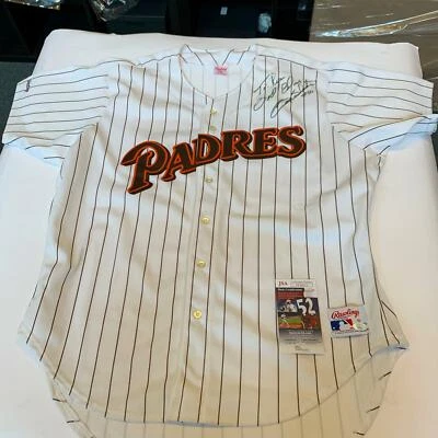 1992 Gary Sheffield Signed Authentic San Diego Padres Game Model Jersey JSA COA - Image 1 of 4