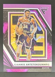 2022 Panini Flux Giannis Antetokounmpo Purple /75 Bucks