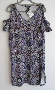 H&M Longtunika, Longshirt, Minikleid Gr. 2XL (52/54) in grün,gelb,weiß gemustert - Bild 1 von 2