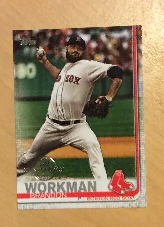 2019 Topps 582 Montgomery Boston Red Sox Brandon Workman #378 SP - Image 1 of 1