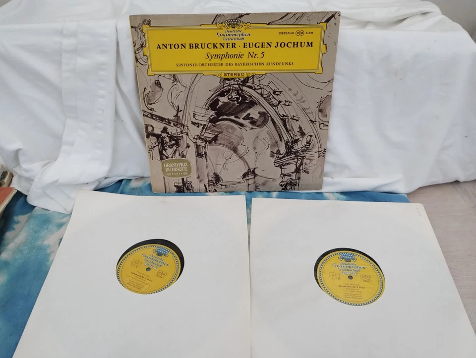 DG 138 967/68 Bruckner SymphonyNo5 Bayerischen Rundfunks Eugen Jochum DBL LP NM# - Image 1 of 4
