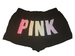 Pink By Victoria's Secret Logo Lightweight Sleep Shorts Size Small - Picture 1 of 8