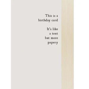 Lustige Geburtstagskarte Pigment Badinage Fuchs & Butler - aber papierig WL108A - Bild 1 von 1