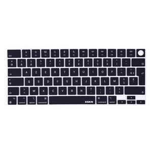 XSKN AZERTY French Silicone Keyboard Cover for 2021-2024 Macbook Pro 14.2/16.2 - Picture 1 of 6
