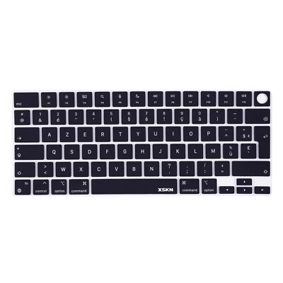XSKN AZERTY French Silicone Keyboard Cover for 2021-2024 Macbook Pro 14.2/16.2 - Image 1 of 4