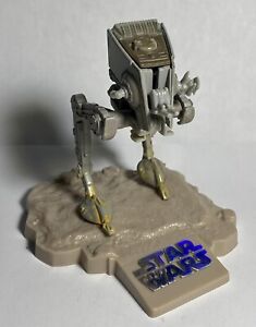2005 STAR WARS ACTION FLEET IMPERIAL AT-ST WALKER - Metal On Stand