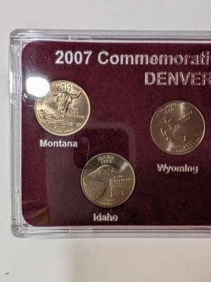 2007 D State Quarters Set – BU Uncirculated 5 Coin Denver Mint Collection – Priv - Image 1 of 4