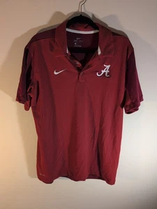 Universidad de Alabama Marea Carmesí Nike Sobre el Campo Dri-Fit Entrenadores Polo Hombres Grande - Imagen 1 de 4