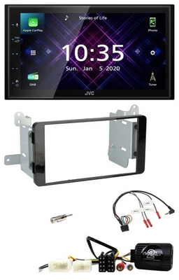 JVC DAB 2DIN Lenkrad Bluetooth USB Autoradio für Mitsubishi L200 ab 10/2015 - Bild 1 von 4