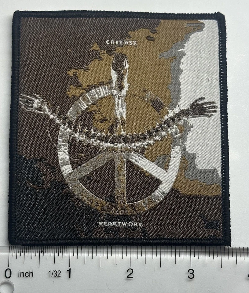 Carcass Heartwork Black Border Woven Patch - Image 1 of 1