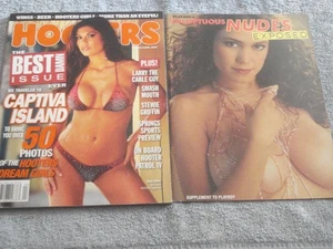 LOT OF 2 ADULT MENS MAGAZINES (2007 HOOTERS  & 2005 PLAYBOY SUPPLEMENT) - Picture 1 of 7