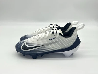 Nike Vapor Speed 3 Men's Size 4 White Navy Silver Football Cleats HM8849-103 - Image 1 of 4