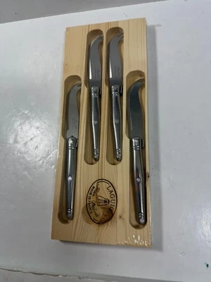Juego de 4 Cuchillos Queso Laguiole Hechos en Francia Color Plata Nuevos Precintados Foto 1 de 4
