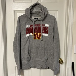 Sudadera con Capucha Marca Washington Commanders 47 Gris NFL Pullover Sudadera Para Hombres L Nueva con Etiquetas - Imagen 1 de 9