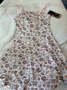 NWT Tokidoki Donutella Candy Party Spaghetti Strap Dress Size Small S - Picture 1 of 2