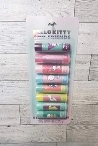 Hello Kitty and Friends 8 Flavored Lip Balms by Sanrio . Sealed New In Package - Picture 1 of 3