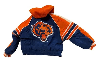 Rare Vintage 90s Chicago Bears Genuine Stuff Jacket Coat Yourh Size 3T NFL - Image 1 of 4