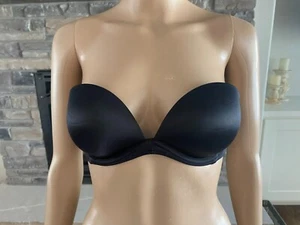Sujetador Victoria's Secret negro sin tirantes talla 32C - 006 - Imagen 1 de 5