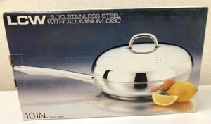 LCW Le Cook's Ware 18/10 Stainless Steel French Skillet w/ Lid 10" NIB - Picture 1 of 1