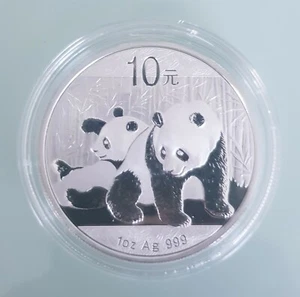 MDS CHINA 10 YUANES 2010 "PANDA", PLATA  - Imagen 1 de 2