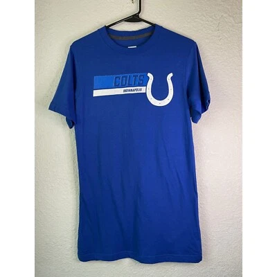 NFL Team Apparel Colts Indianapolis T-Shirt Graphic Tee Blue Small - Image 1 of 3