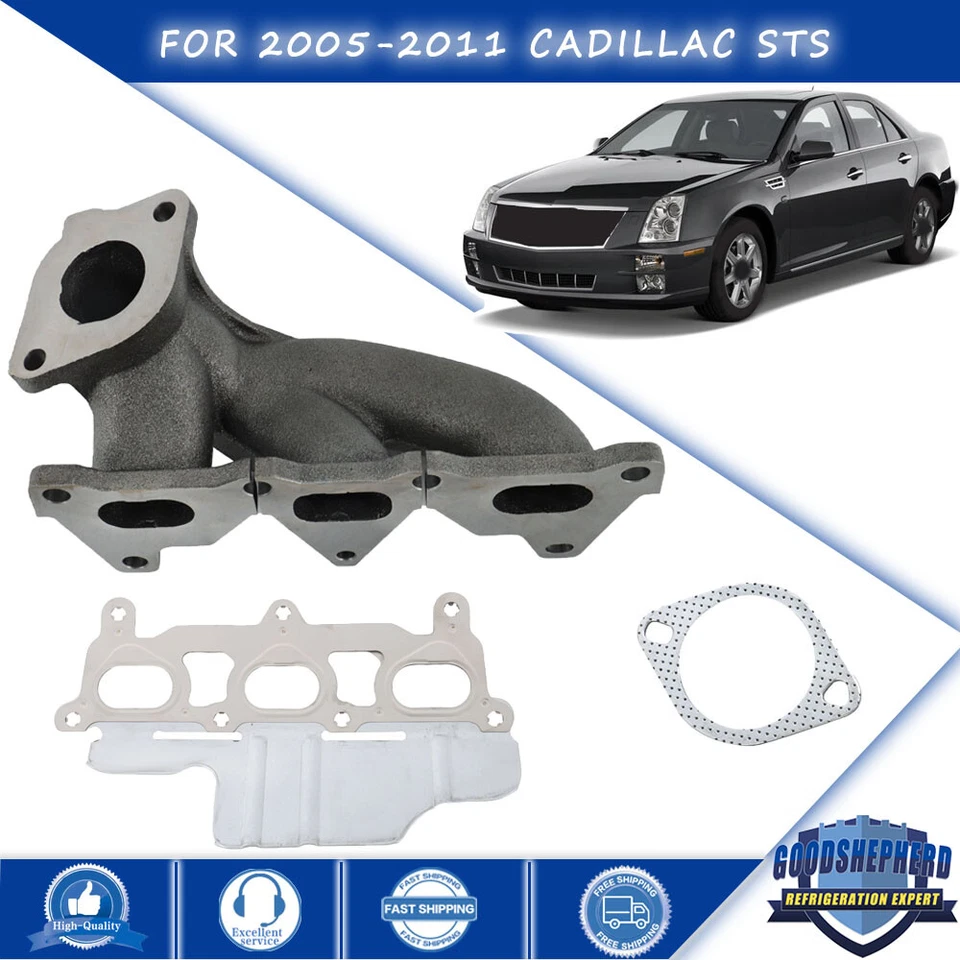 For Cadillac STS 2005-2011 V6 3.6L Right Side Exhaust Manifold w/ Gasket 674-415 - Image 1 of 4