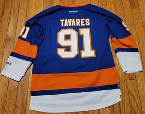 New York Islanders Reebok NHL #91 Tavares Hockey Jersey Youth Size L/XL Reebok  - Picture 1 of 12