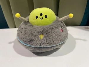 Squishable Mini UFO Green Martian Alien 10" Plush Stuffed Animal Flying Saucer - Picture 1 of 4