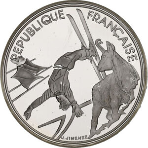 [#1163170] Coin, France, Ski acrobatique, 100 Francs, 1990, Albertville 92, MS