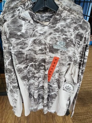 Sudadera con capucha de pesca para hombre, Mossy Oak Elements SPF sudadera con capucha, Fly Fihsing Sun Shirt Foto 1 de 4