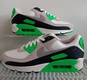NIKE AIR MAX 90 ,,Scream Green'' SIZE UK 5.5 EUR 39 (FJ3208 001) UNISEX TRAINERS - Picture 1 of 9
