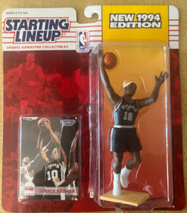 1994 Kenner ~ Starting Lineup ~ Blonde Dennis Rodman ~ NBA San Antonio Spurs NEW