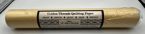 NUEVO/NUEVO EN PAQUETE Hilos Dorados Papel para Acolchar 12"wX20 yardas Puntada de Rastro Edredón Lágrima - Imagen 1 de 4