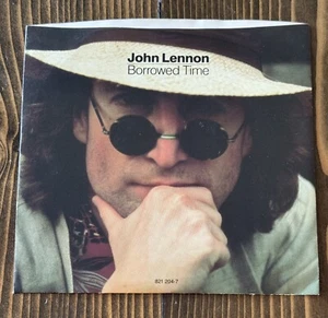 John Lennon - Borrowed Time w/ Yoko Ono 1984 Polydor 45 RPM 7" Record - Picture 1 of 4