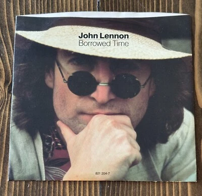 John Lennon - Borrowed Time w/ Yoko Ono 1984 Polydor 45 об/мин 7" Запись - Изображение 1 из 4
